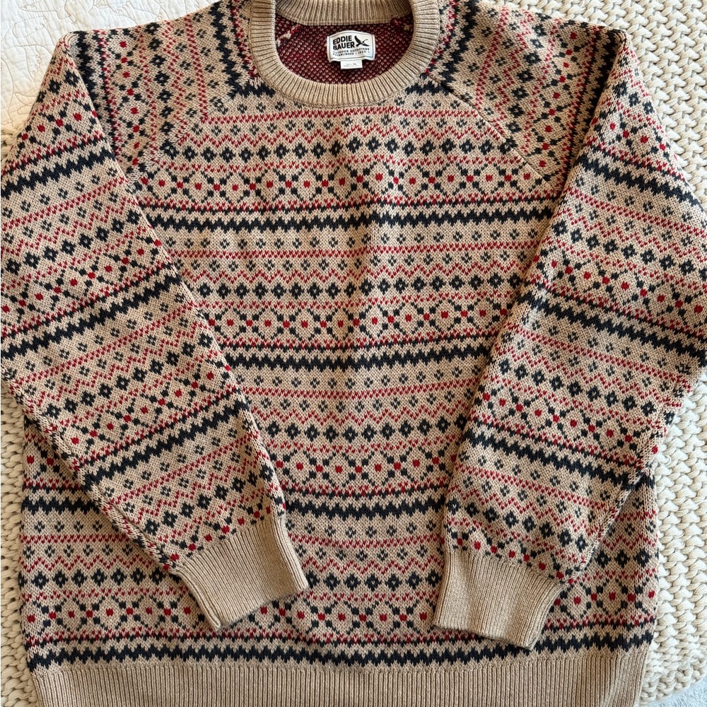 Eddie Bauer Men's Christmas/Fair Isle Sweater | Size XL